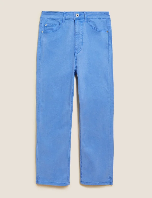 Supersoft High Waisted Skinny Cropped Jeans