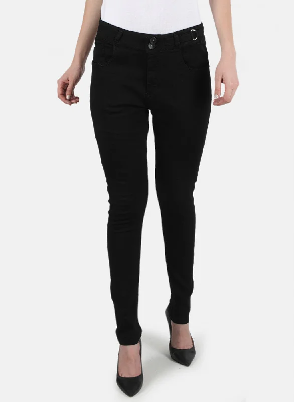 Women Black Slim Fit Denim