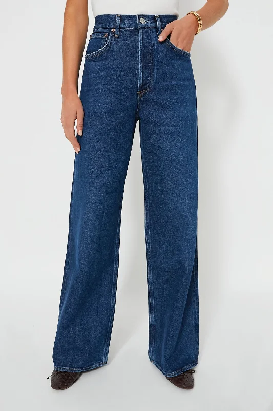 Enamour High Rise Wide Leg Dame Jean