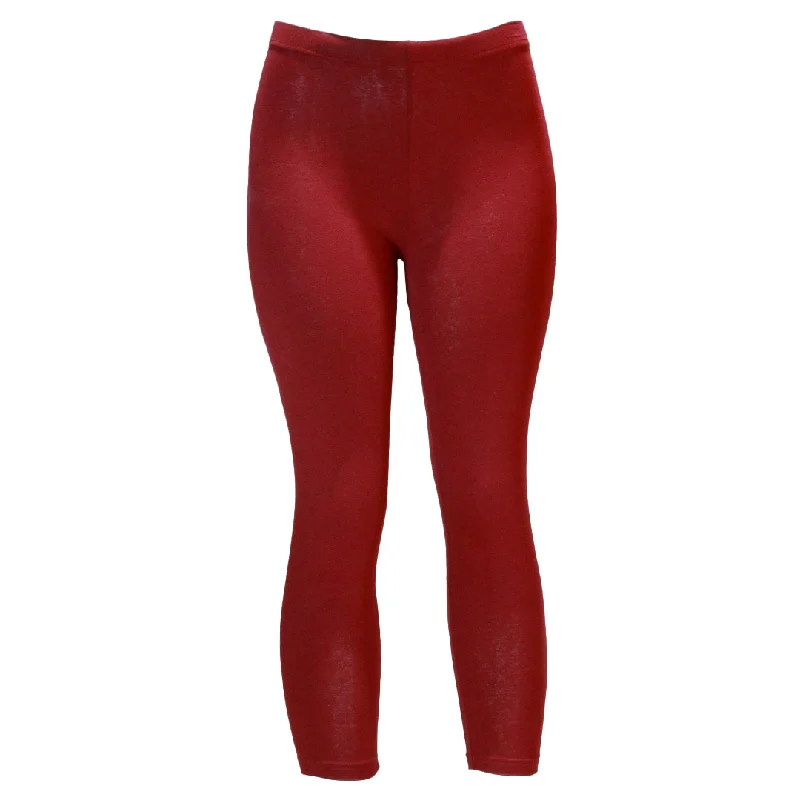 Red Cropped Legging