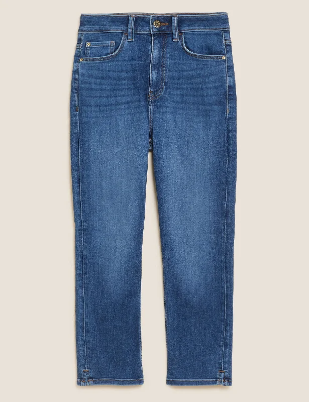 Supersoft High Waisted Skinny Cropped Jeans