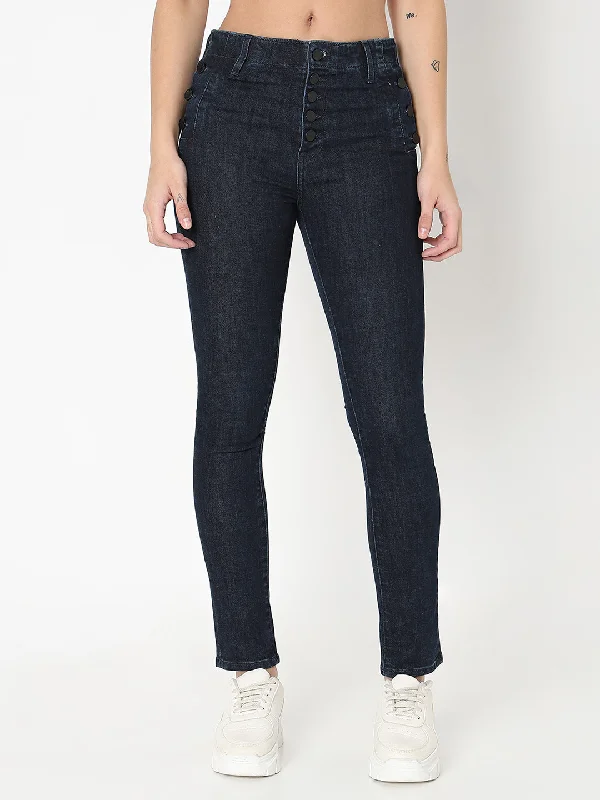 Spykar Women Skinny Fit Mid Rise Jeans