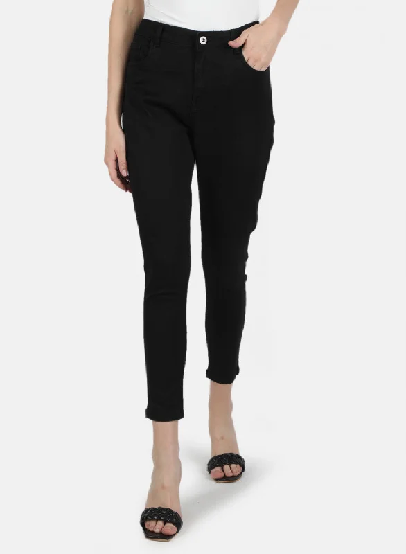 Women Black Slim Fit Denim