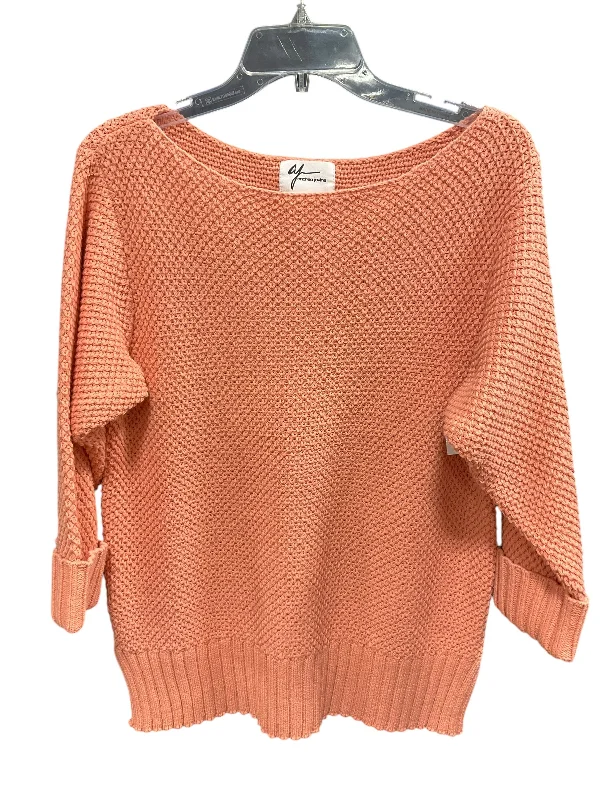 Sweater By Andrea Jovine In Orange, Size: L