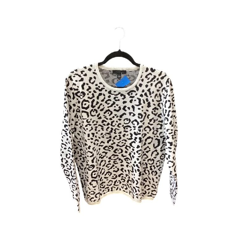 Sweater By Ann Taylor In Black & White, Size: Xxl