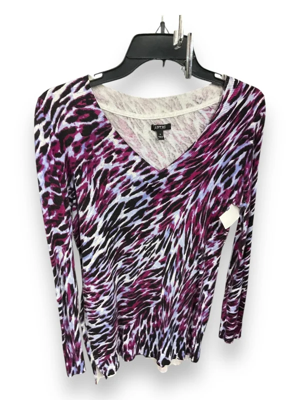 Sweater By Apt 9 In Animal Print, Size: S