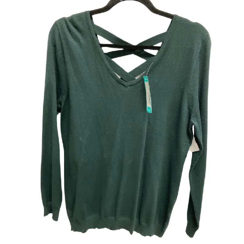 Sweater By Clothes Mentor In Green, Size: L