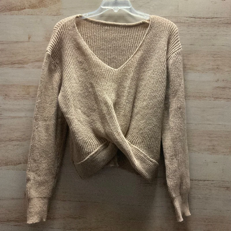 Sweater By Clothes Mentor In Tan, Size: S