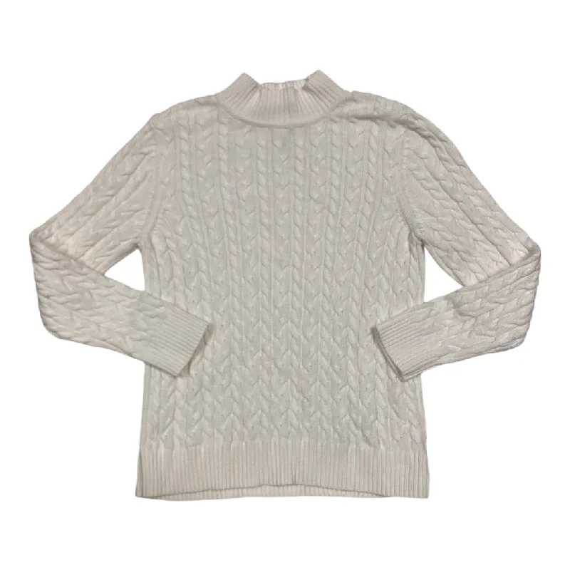 Sweater By Croft And Barrow In White, Size: Lp