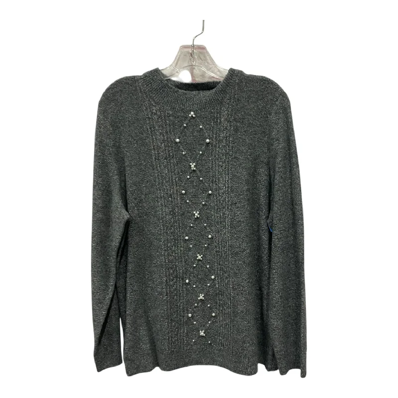 Sweater By Elle In Grey, Size:Xxl