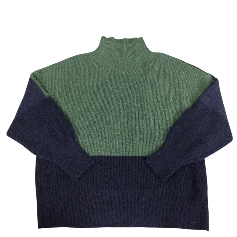 Sweater By Free Assembly In Blue & Green, Size: Xxl