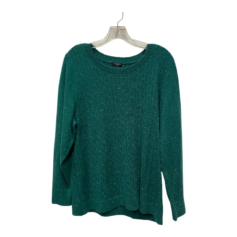 Sweater By Talbots In Green, Size:2X