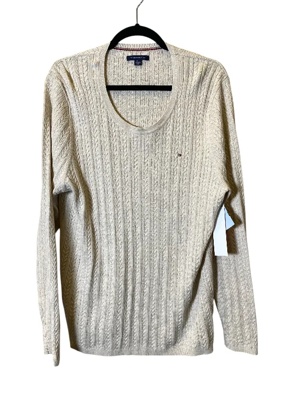 Sweater By Tommy Hilfiger In Cream, Size: Xxl