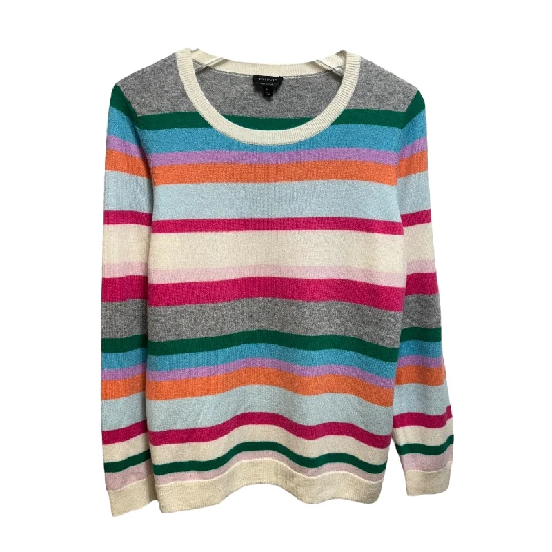 Sweater Cashmere By Talbots In Striped Pattern, Size: M