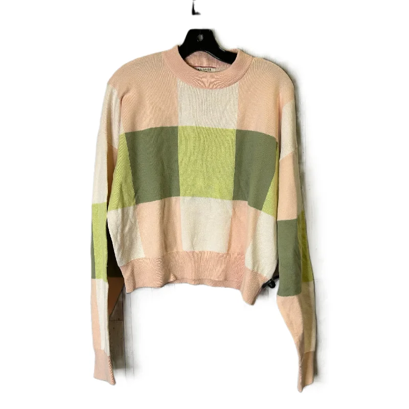 Sweater By Andree By Unit In Pink, Size: L