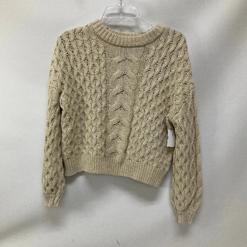 Sweater By Clothes Mentor In Cream, Size: Xs