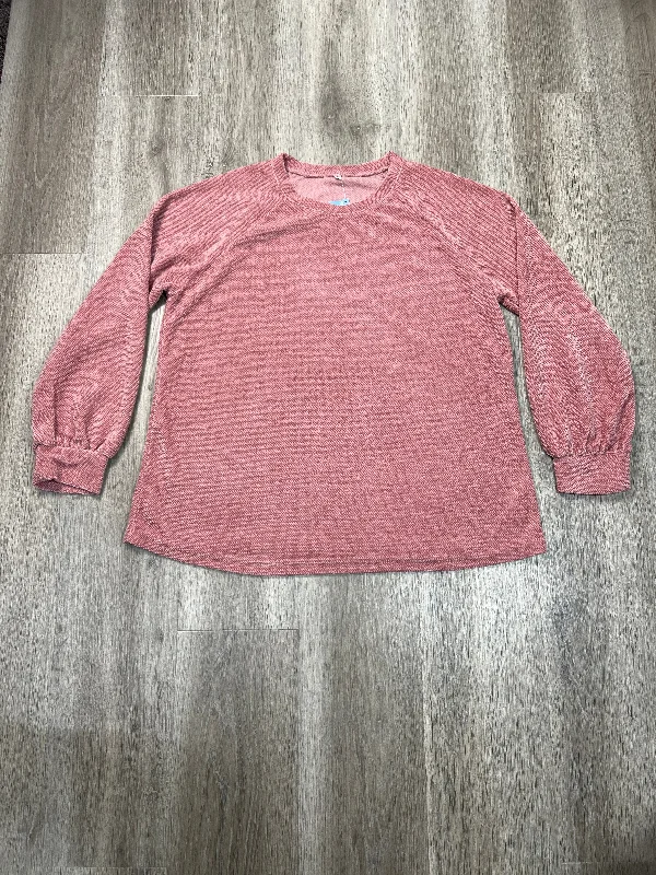 Sweater By Cmf In Pink, Size: L