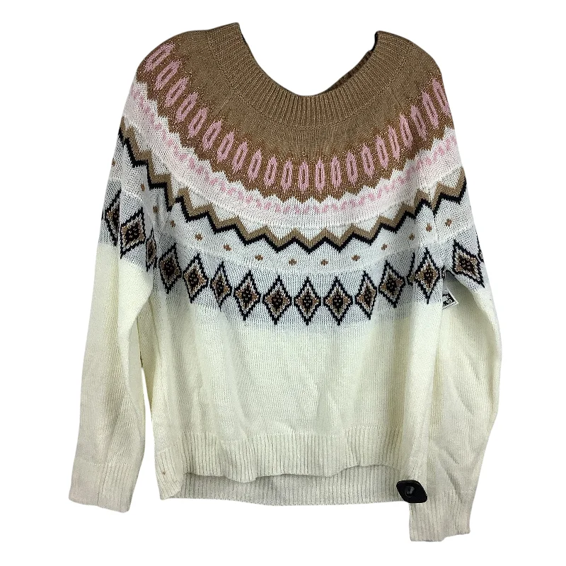 Sweater By Crown And Ivy In Cream, Size: Xl