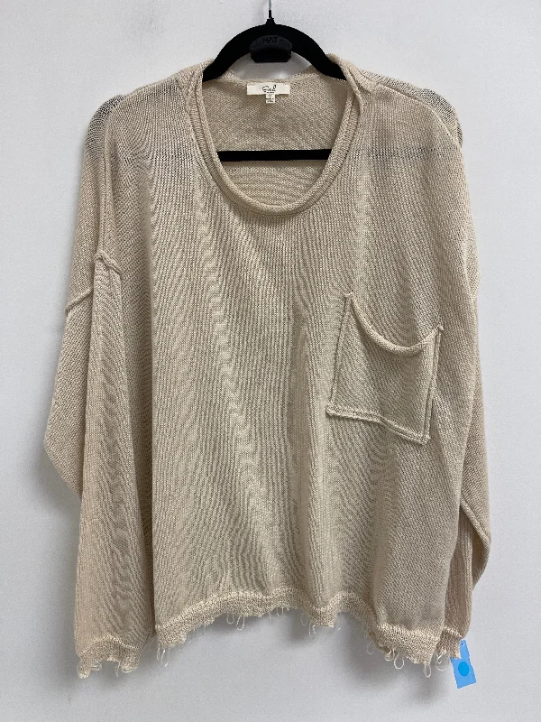 Sweater By Easel In Tan, Size: M