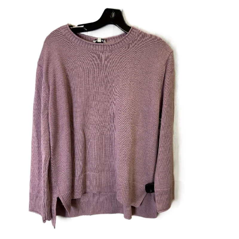 Sweater By Ella Moss In Purple, Size: L