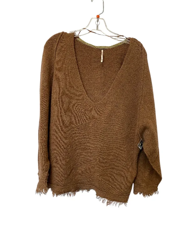 Sweater By Free People In Brown, Size: Xs