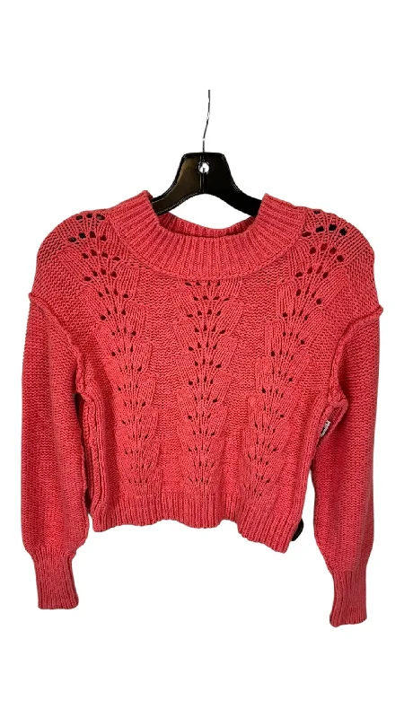 Sweater By Free People In Coral, Size: Xs