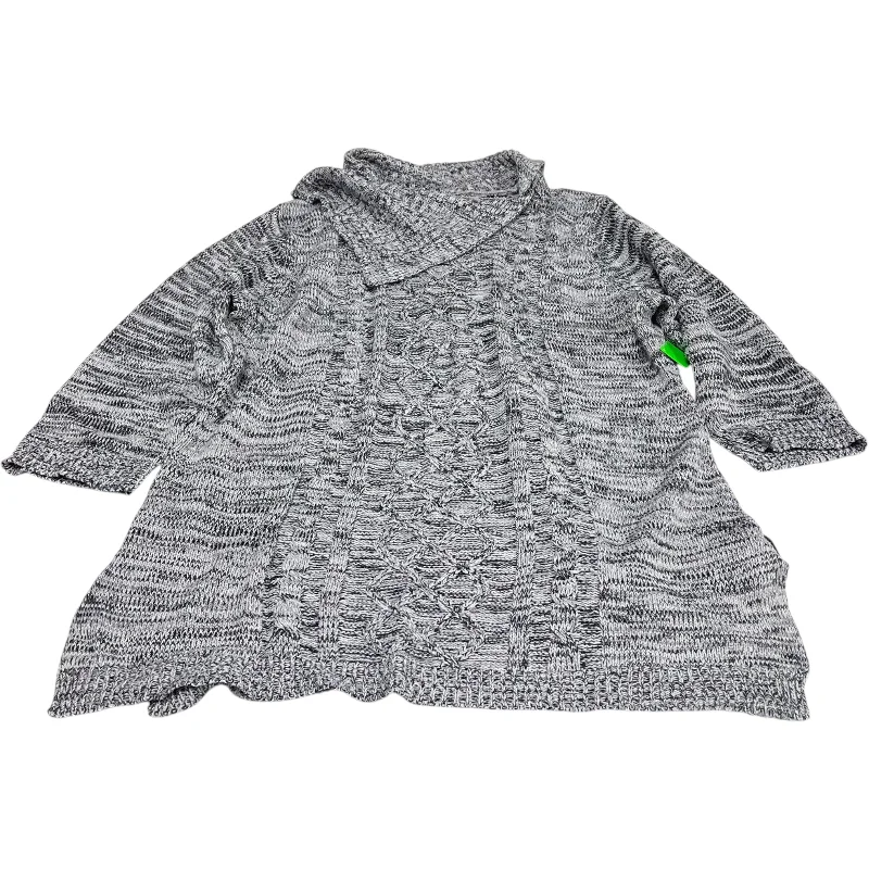 Sweater By Jason Maxwell In Grey, Size: 2x