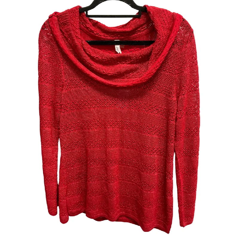 Sweater By Ny Collection In Red, Size: Xlp