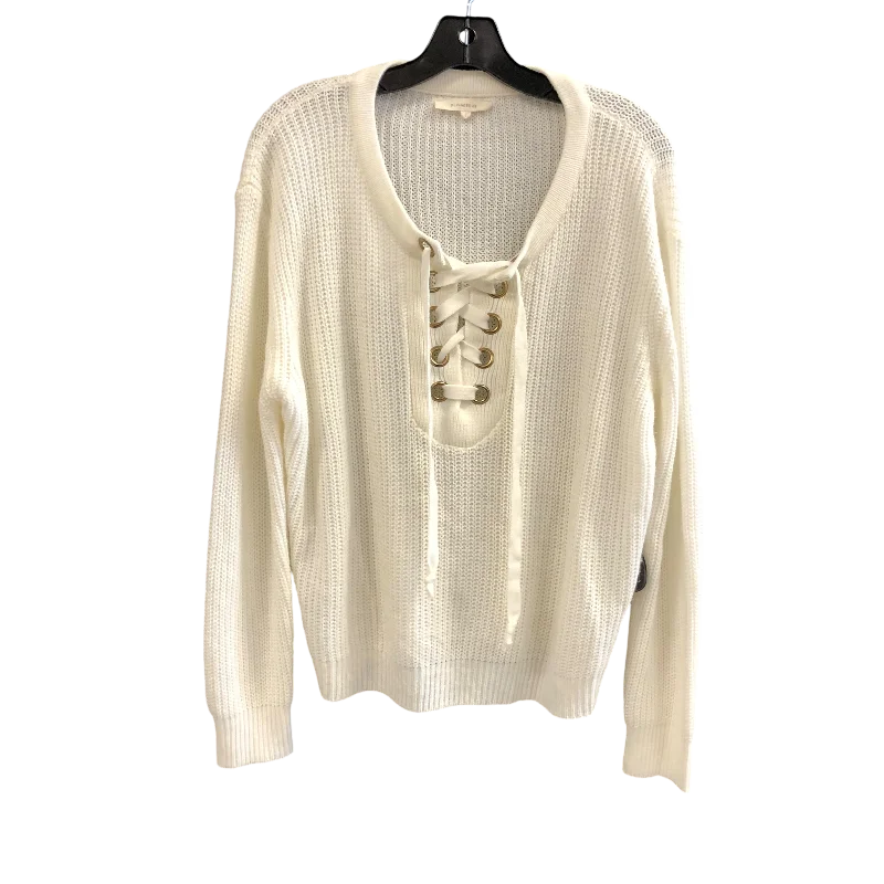 Sweater By Olivaceous In White, Size: L