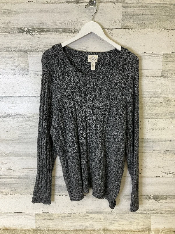 Sweater By St Johns Bay In Grey, Size: 3x