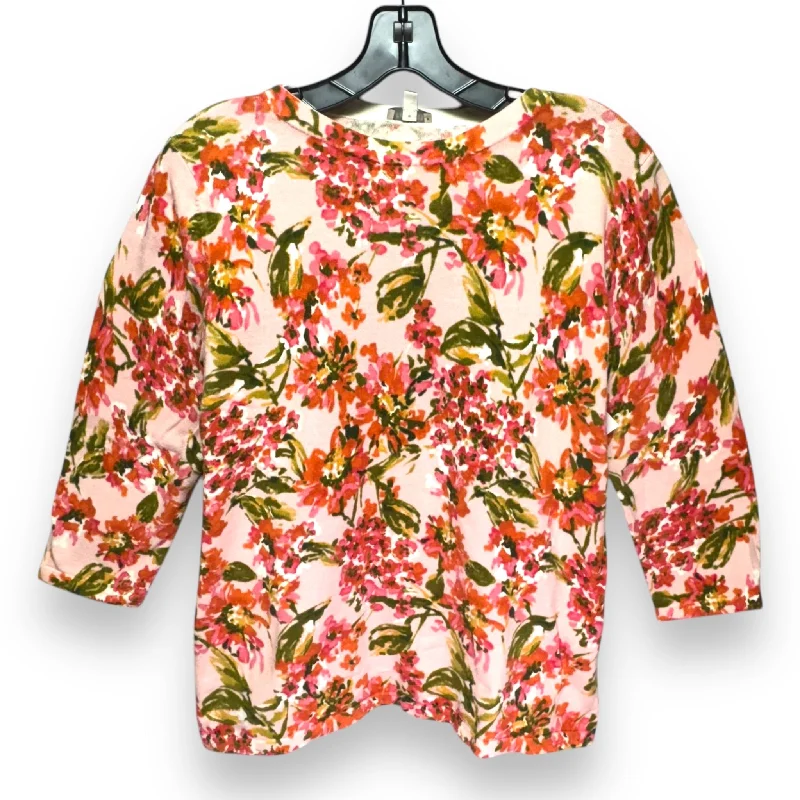 Sweater By Talbots In Floral Print, Size: M