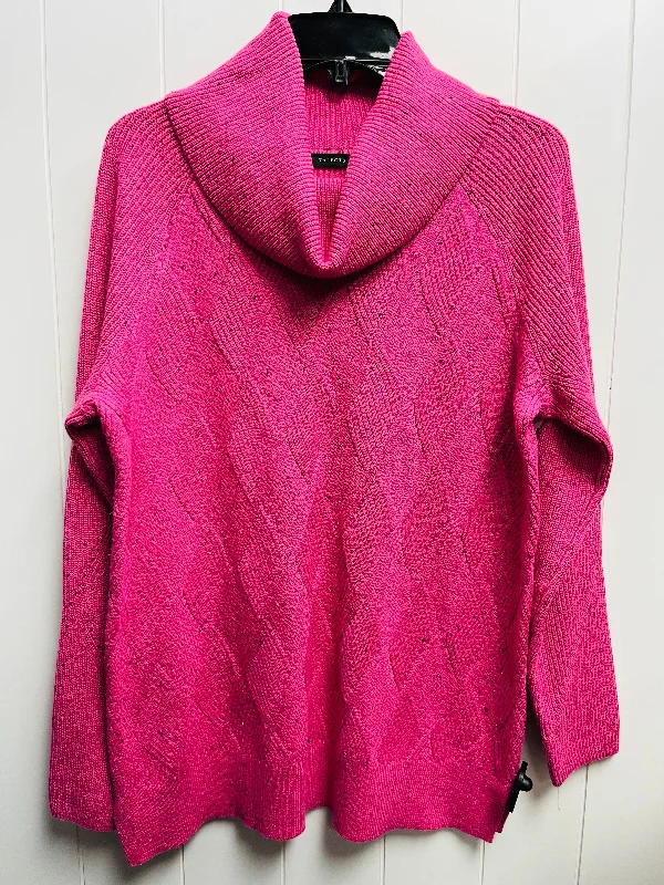 Sweater By Talbots In Pink, Size: L