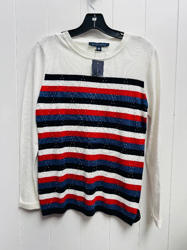 Sweater By Tommy Hilfiger In Blue & Red, Size: Xs