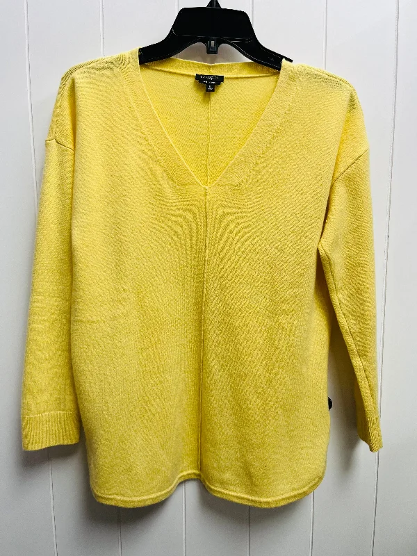 Sweater Cashmere By Talbots In Yellow, Size: S