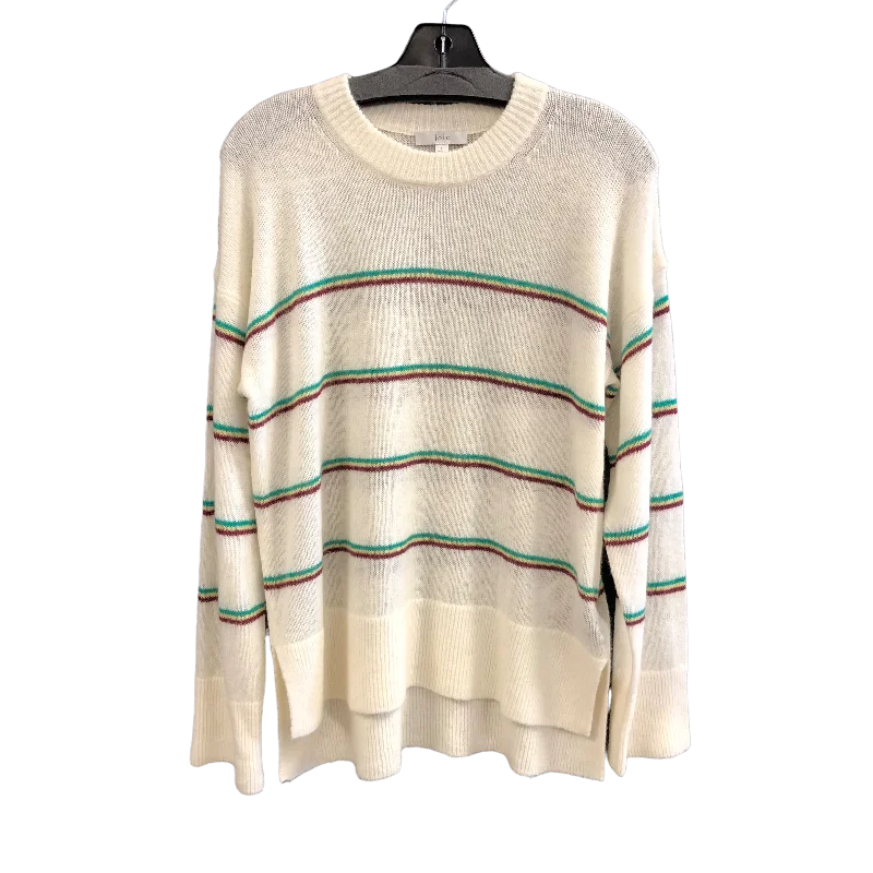 Sweater Designer By Joie In Cream, Size: L