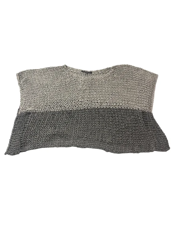 Sweater Short Sleeve By Eileen Fisher In Grey, Size: Sp