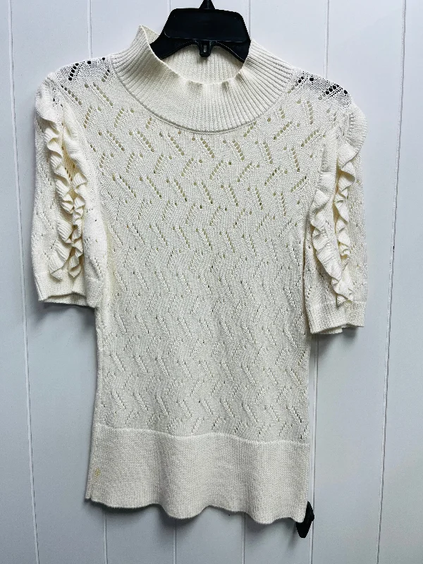 Sweater Short Sleeve By White House Black Market O In White, Size: S