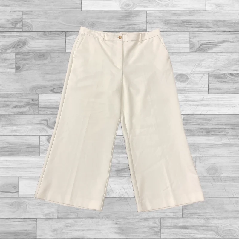 Pants Ankle By Ann Taylor In White, Size: 4p