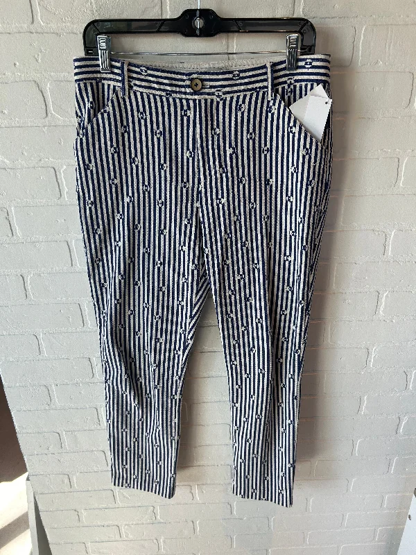 Pants Cargo & Utility By Anthropologie In Blue & Cream, Size: 8