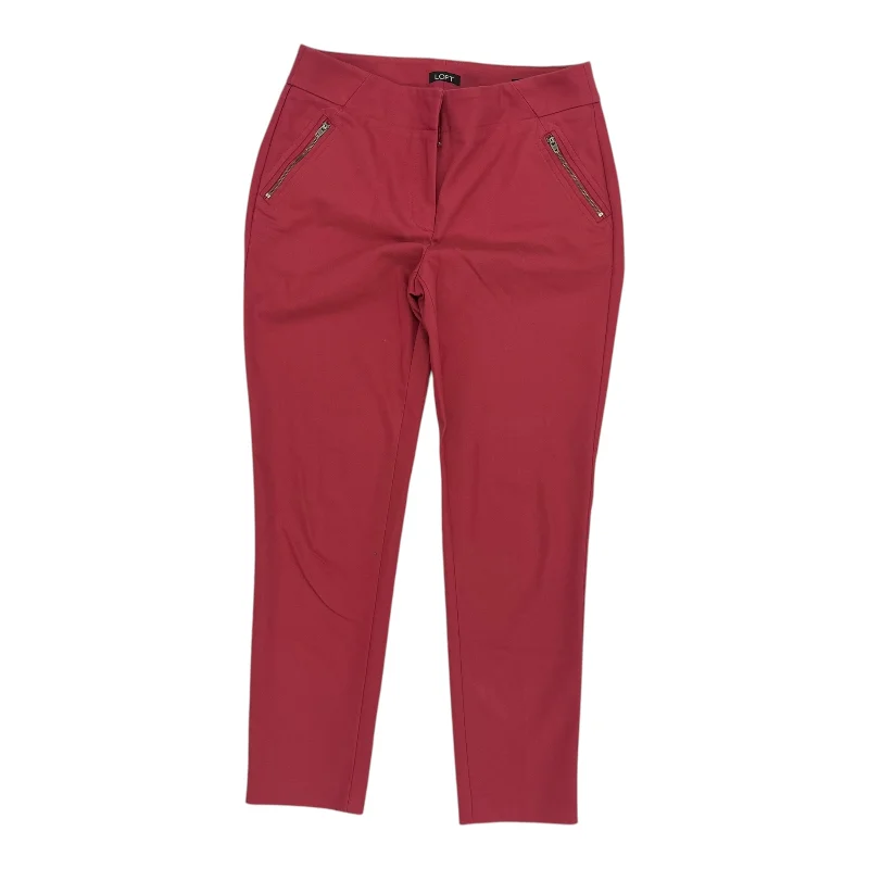 Pants Chinos & Khakis By Loft In Red, Size:4