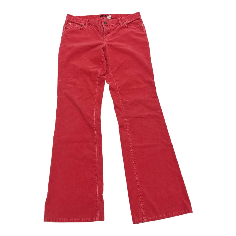 Pants Corduroy By J. Crew In Coral, Size:8