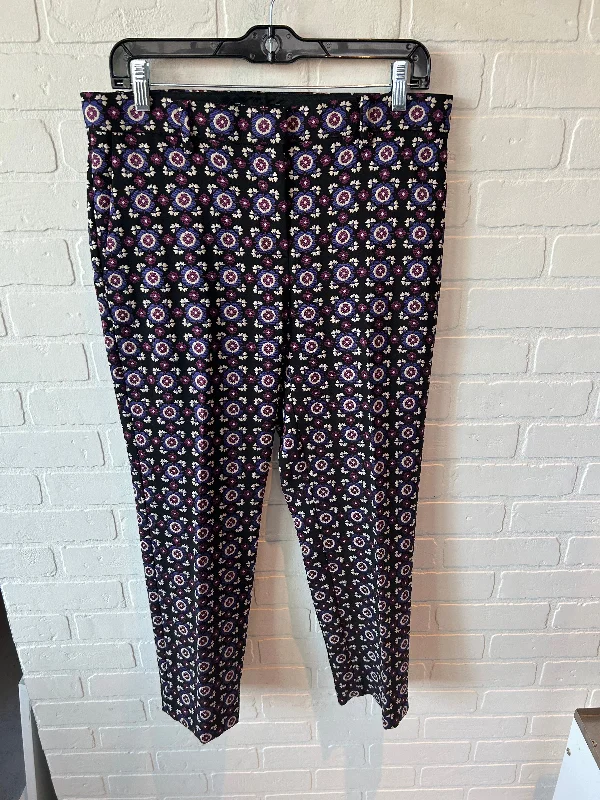 Pants Dress By Ann Taylor In Black & Purple, Size: 6