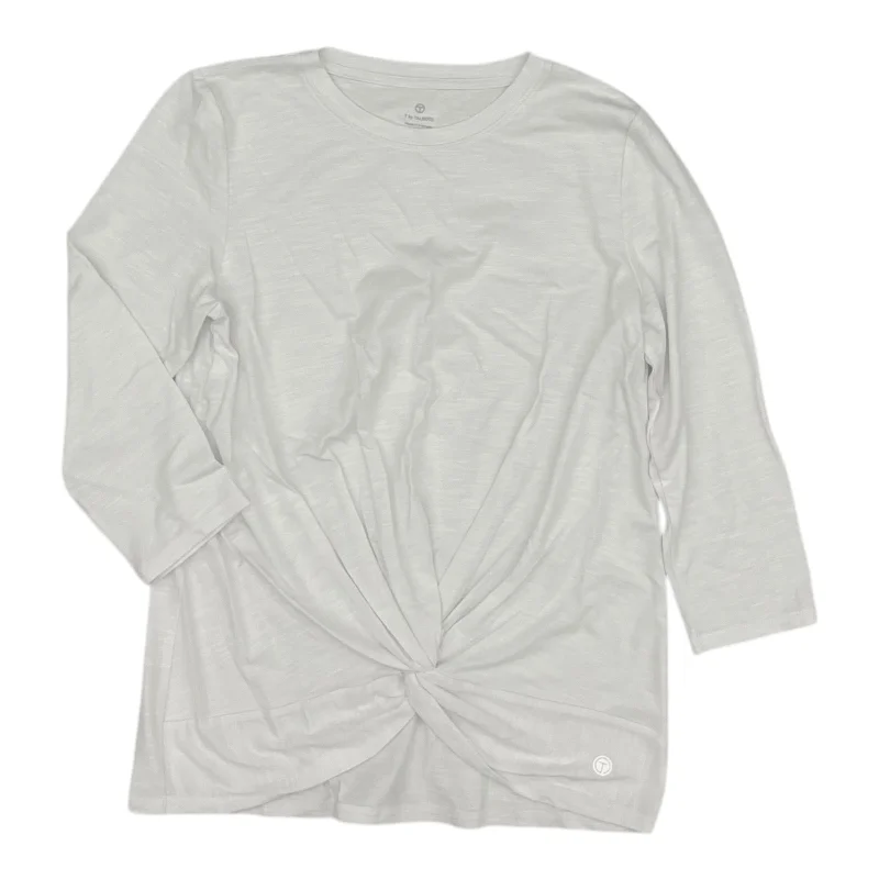 Top 3/4 Sleeve By Talbots In White, Size:Mp