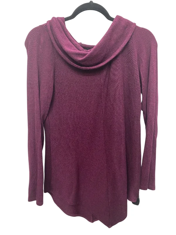 Top Long Sleeve By A Byer In Purple, Size: L