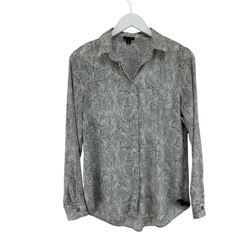 Top Long Sleeve By Ann Taylor In Snakeskin Print, Size: S