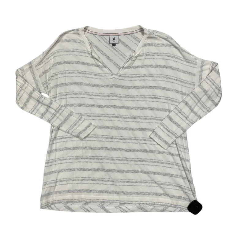 Top Long Sleeve By Cabi In Grey, Size: Xs