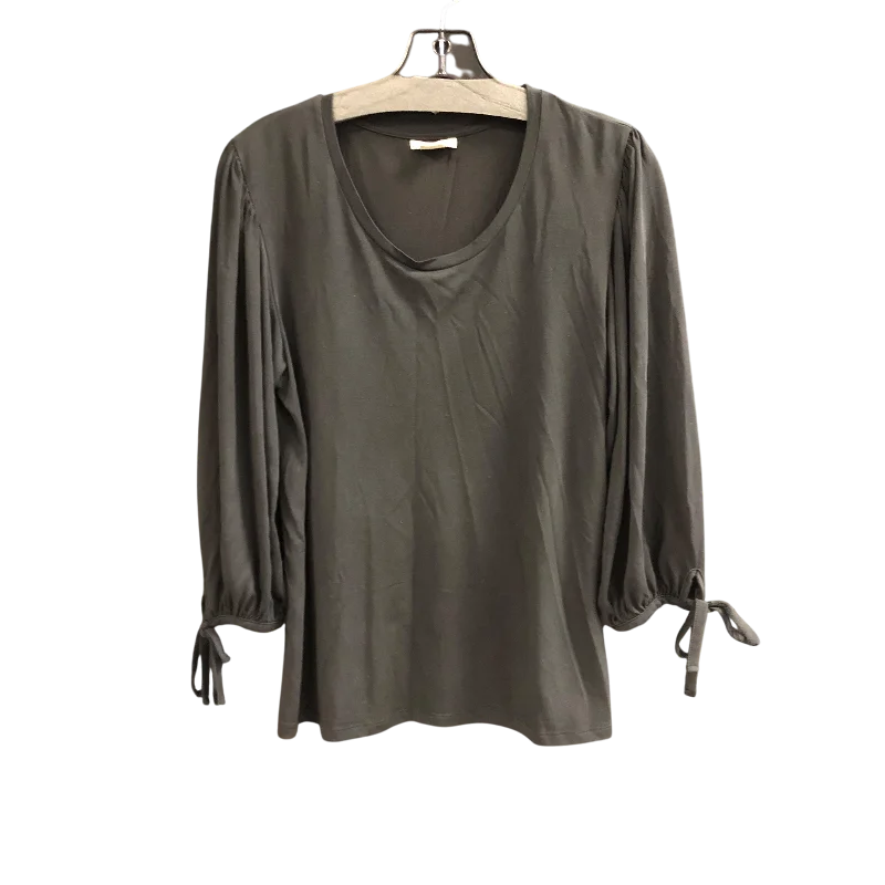 Top Long Sleeve By Cmc In Black, Size: L