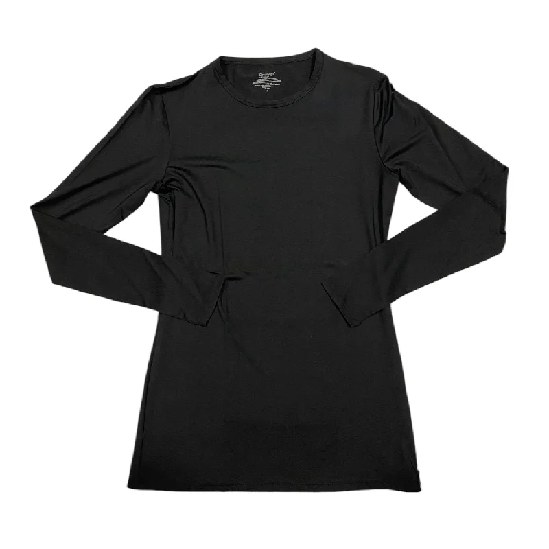 Top Long Sleeve By Cuddl Duds In Black, Size: S