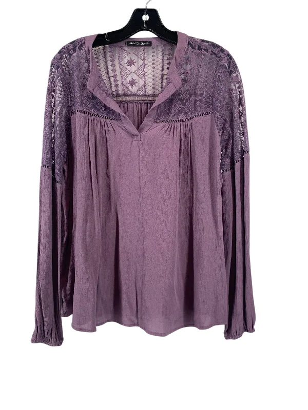 Top Long Sleeve By Harlowe & Graham In Purple, Size: S