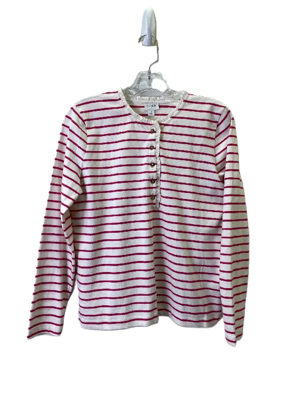 Top Long Sleeve By J. Crew In Pink, Size: S